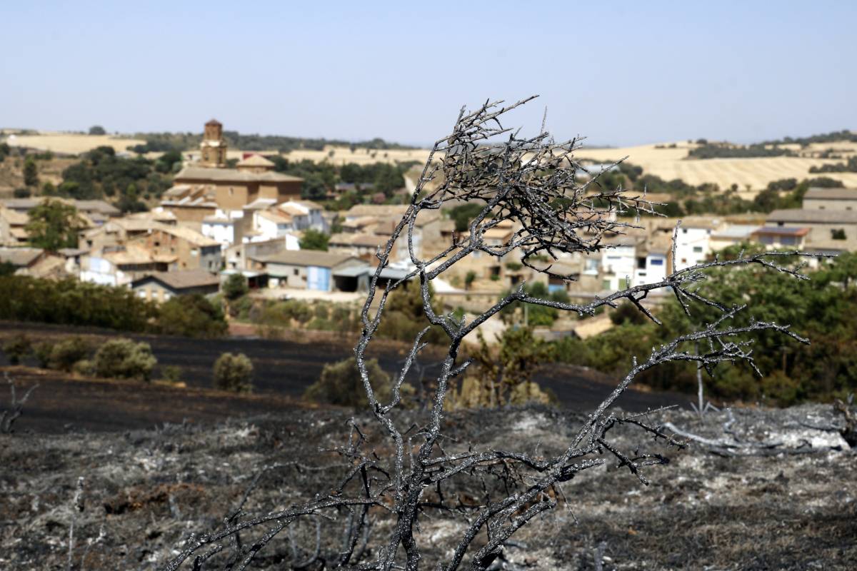 Cap municipi de la Llitera ha quedat afectat per l’incendi forestal tot i el desallotjament dels veïns