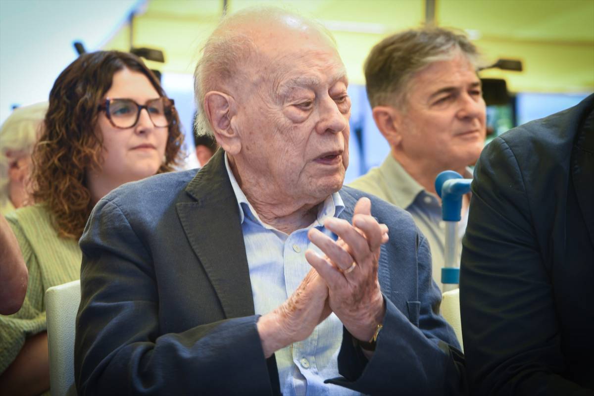 Jordi Pujol, en un moment de l`homenatge
