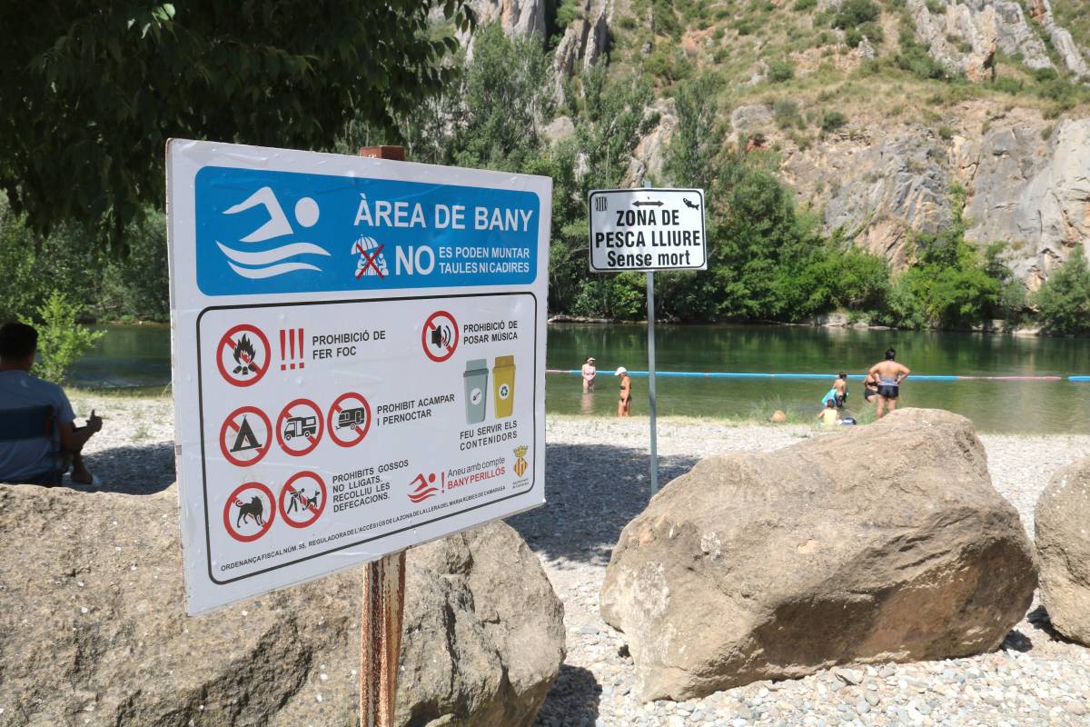 Contra la mortalitat i a favor del medi ambient: Camarasa reforça el control a la llera del Segre