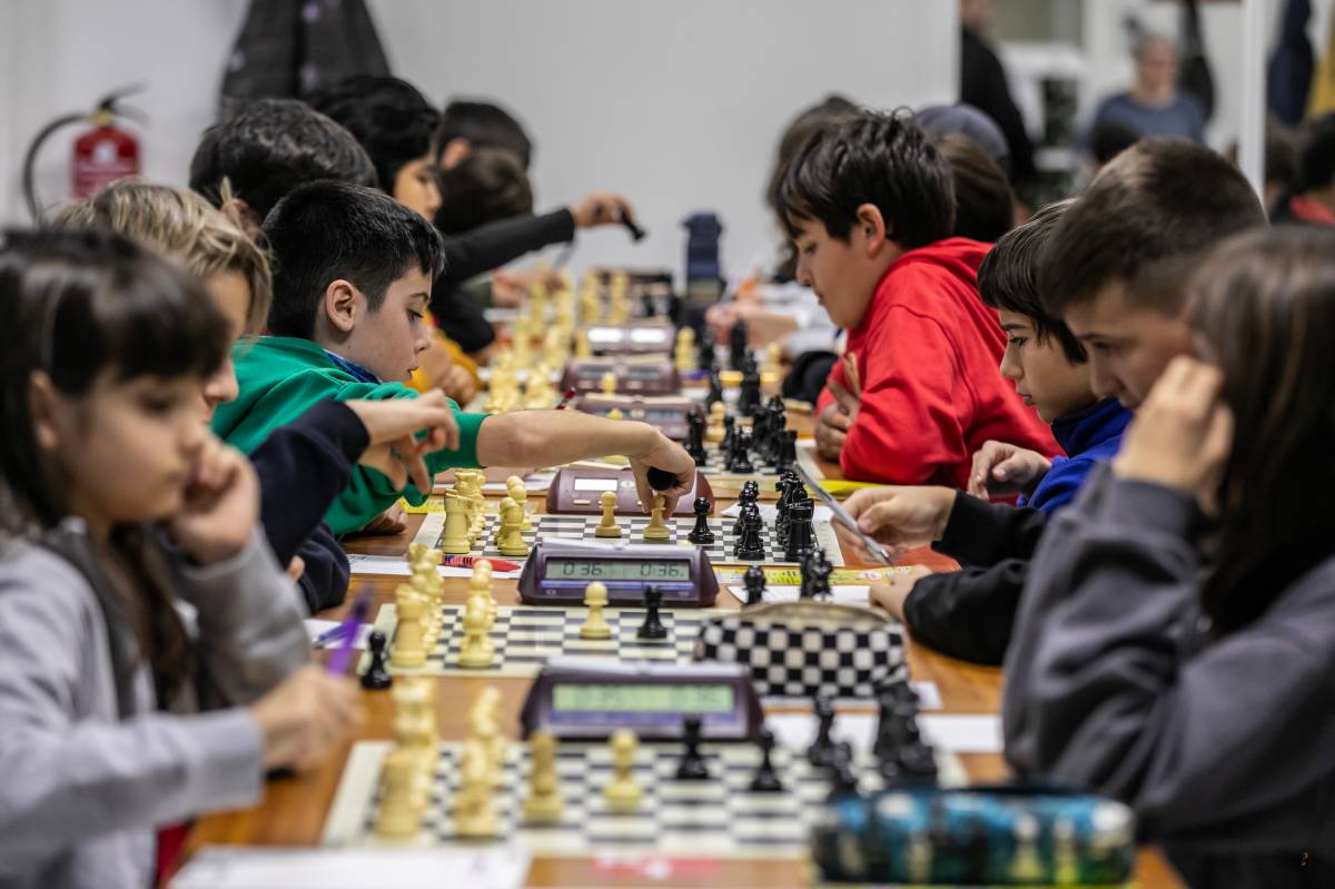 Joves jugadors del Coral Colón, en un torneig
