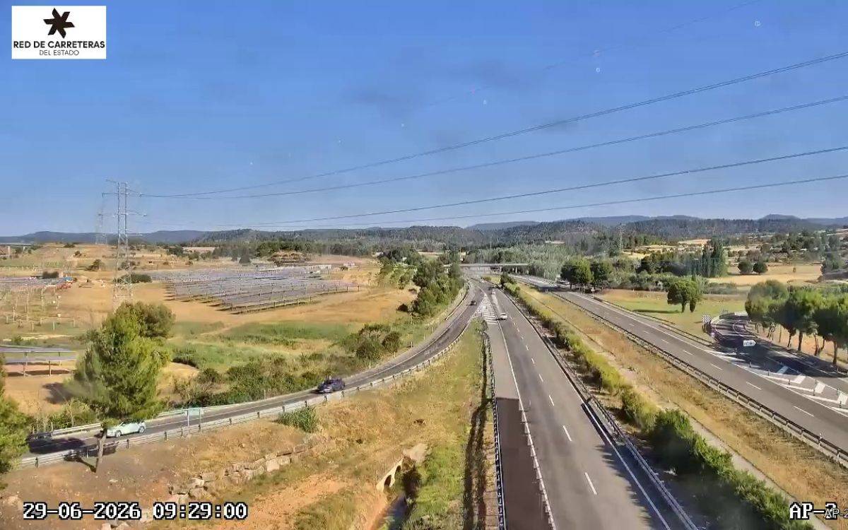 Un home mor mentre conduïa per l'AP-2 i la seva furgoneta acaba provocant un accident amb diversos ferits