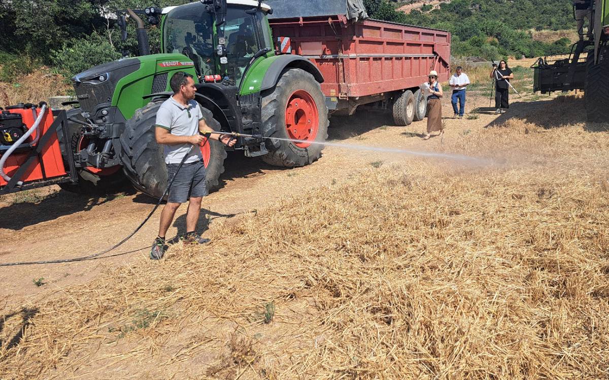 Estrenen un sistema que permet apagar el 90% dels incendis per la sega amb un pla pilot al Bages-Moianès