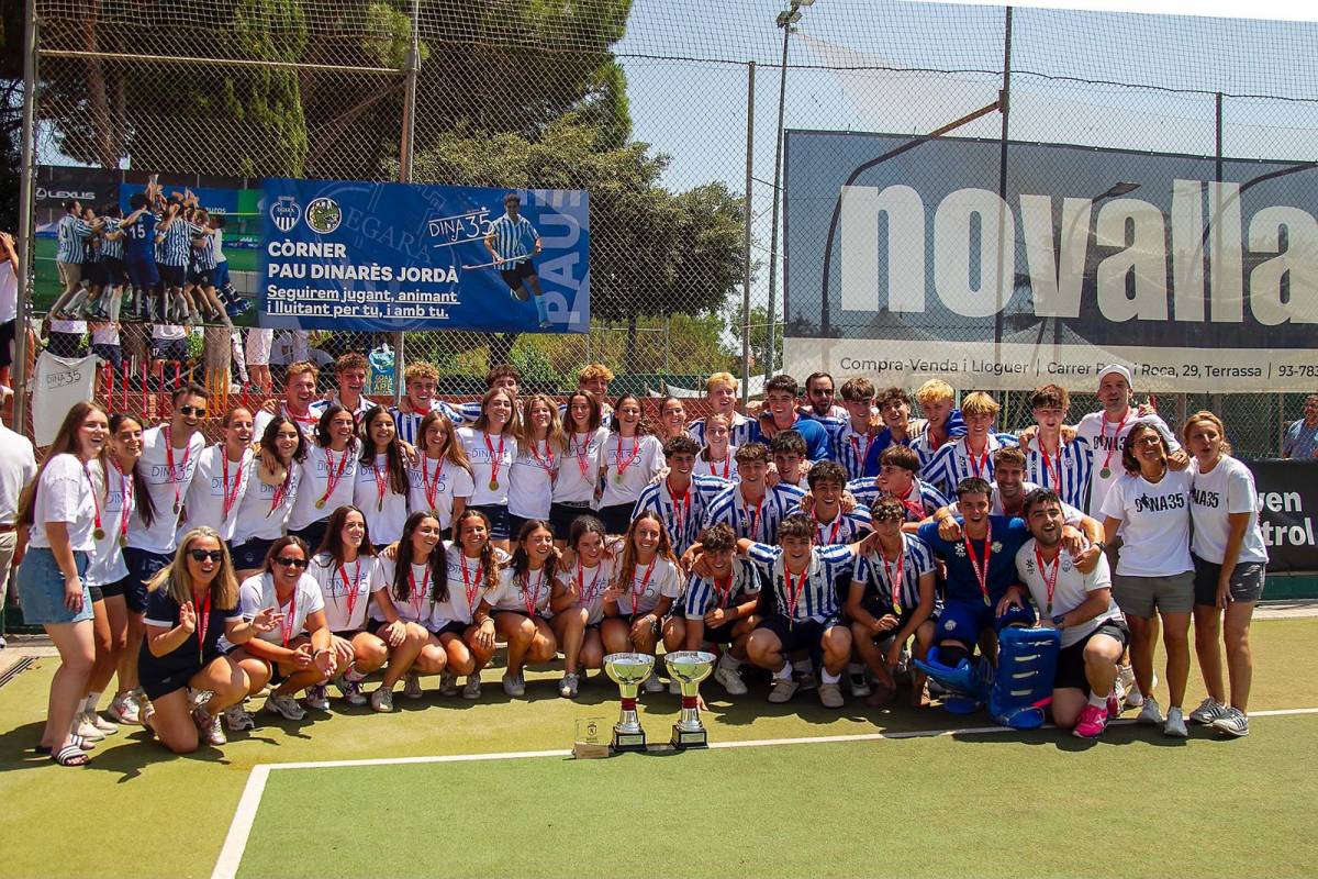 El Club Egara, doble campió d'Espanya juvenil de hockey