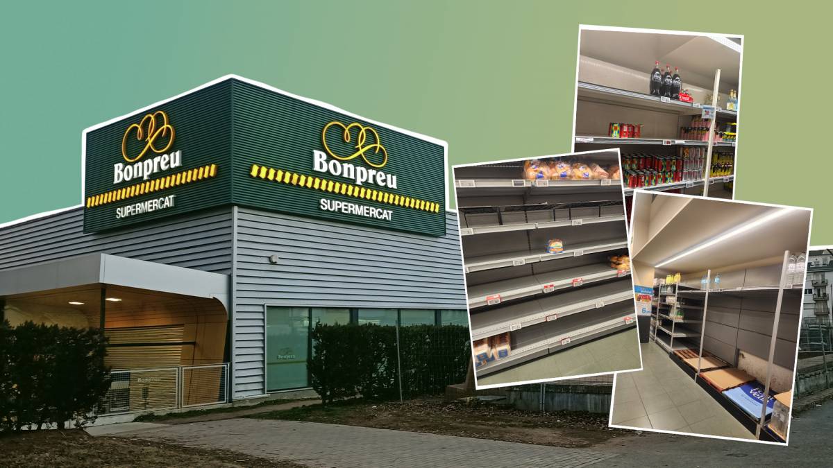 Què està passant a Bonpreu? Prestatges buits a diversos supermercats