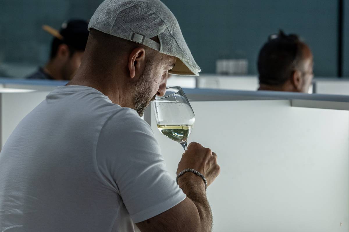 Una sessió del curs de vins a Sallarès Deu - Juanma Peláez Una sessió del curs de vins a Sallarès Deu