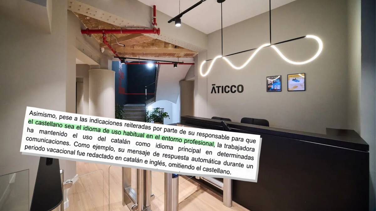 Acomiaden una treballadora d'un coworking de Barcelona per parlar en català
