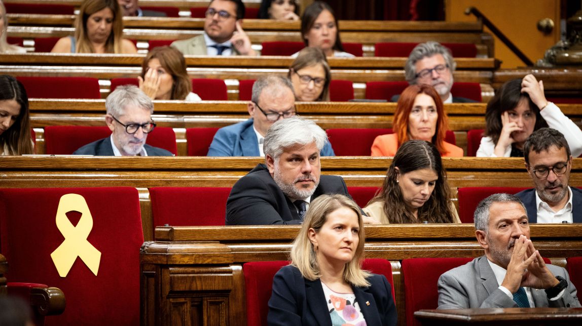 Albert Batet, en un ple del Parlament. - Hugo Fernández Alcaraz Albert Batet, en un ple del Parlament.