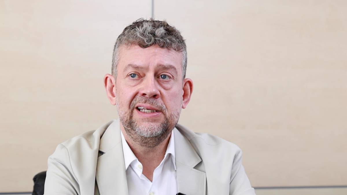 Francesc-Marc Álvaro, durant l`entrevista amb Nació - Hugo Fernández Francesc-Marc Álvaro, durant l`entrevista amb Nació