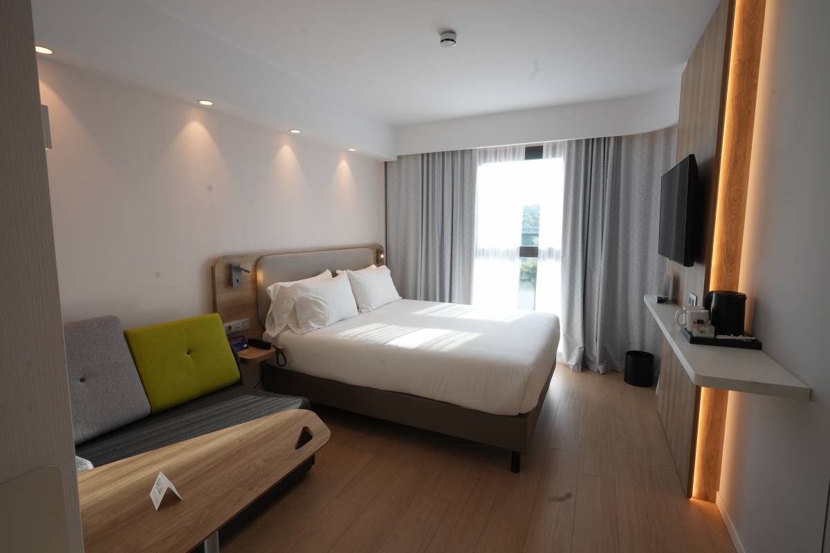 Una habitació de l`hotel de Sant Pau de Riu-sec