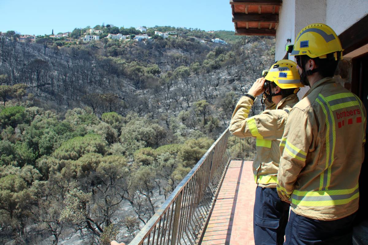 Tanquen tres espais naturals per risc extrem d'incendi