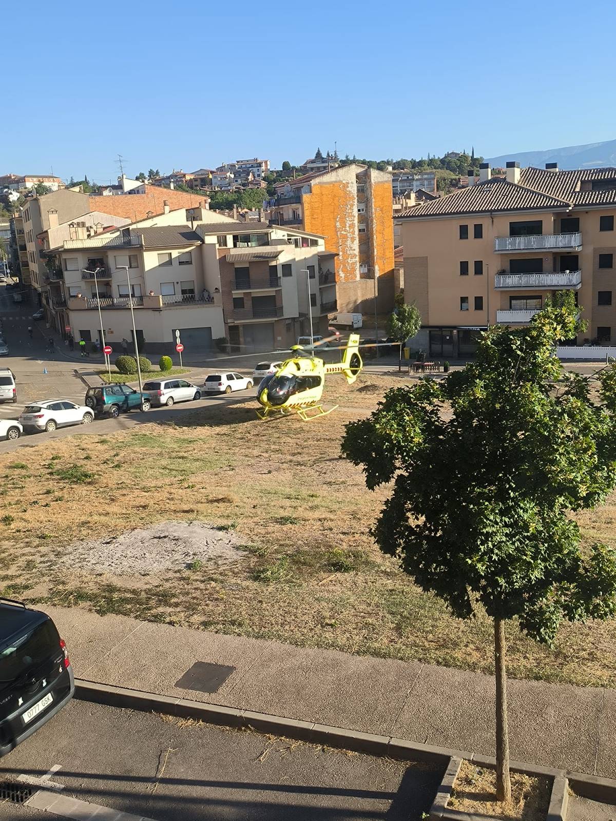 L'helicòpter a Solsona  - Cedida a NacioSolsona 