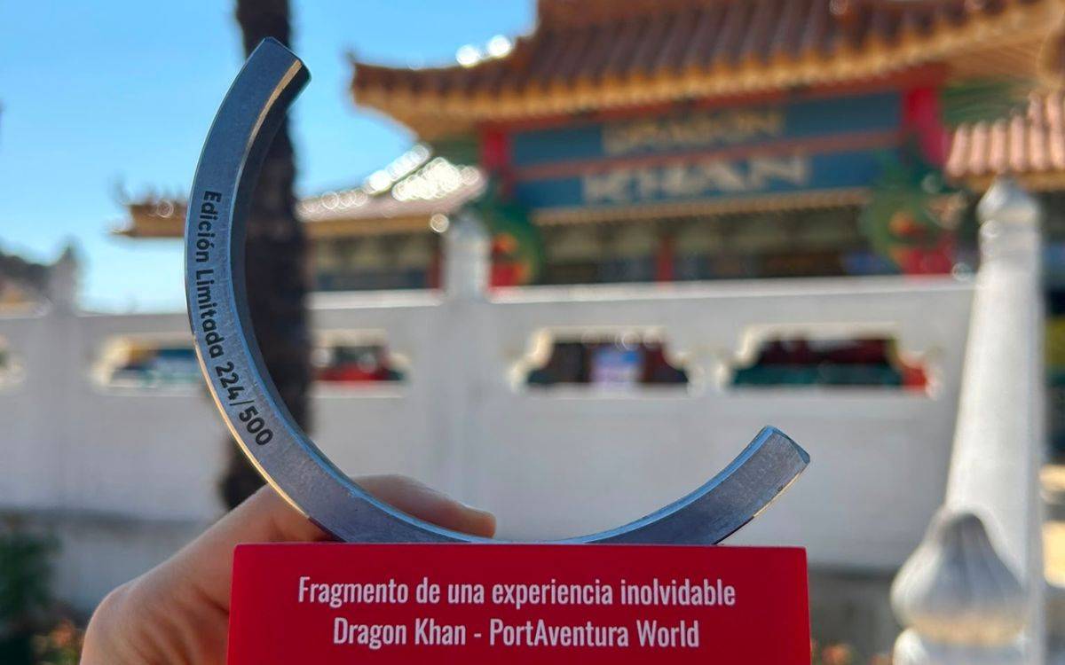 PortAventura World converteix els raïls retirats del Dragon Khan en 500 peces solidàries