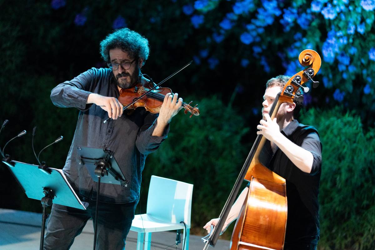 Els músics Bernat Bofarull i Jan Fité, a `Viuràs en aquest verd` - DAVID CHAO Els músics Bernat Bofarull i Jan Fité, a `Viuràs en aquest verd`