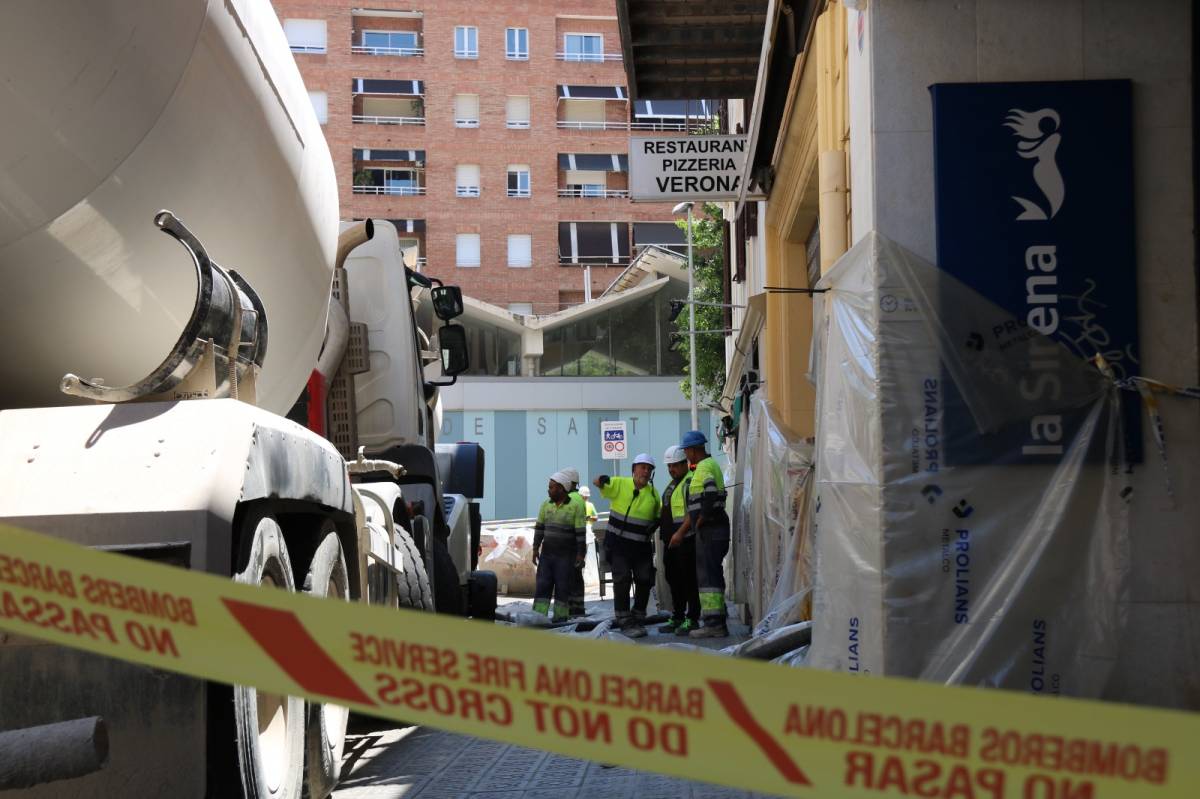 La síndica actua d'ofici per l'esvoranc al Putxet a causa de les obres de l'L9