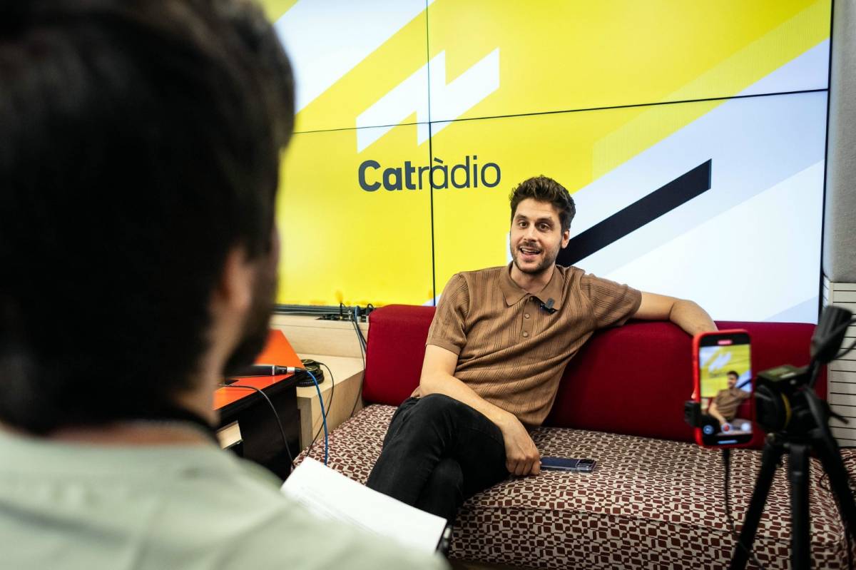 Roger Escapa, durant l`entrevista amb El Món de la Tele