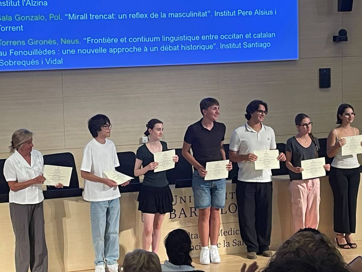 Dos alumnes de l'Escola Pia de Terrassa, distingits als Premis TDR-UB 2026