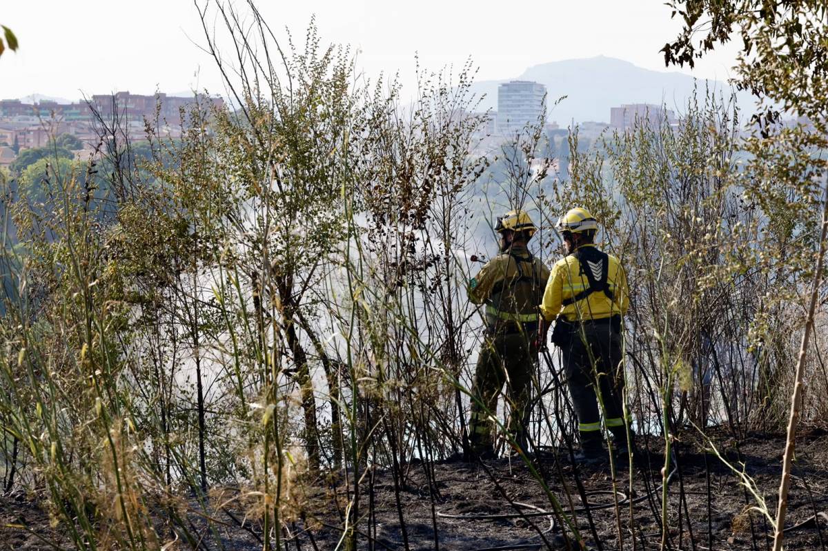 Incendi de vegetació a Can Roqueta - Juanma Peláez Incendi de vegetació a Can Roqueta
