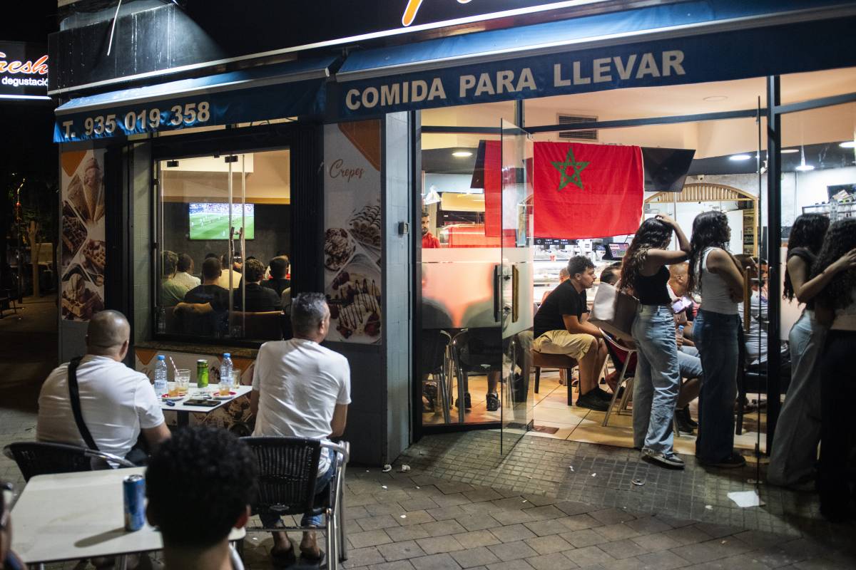 El bar Fresh durant el Marroc-França del Mundial 2026 - Pol Ortega