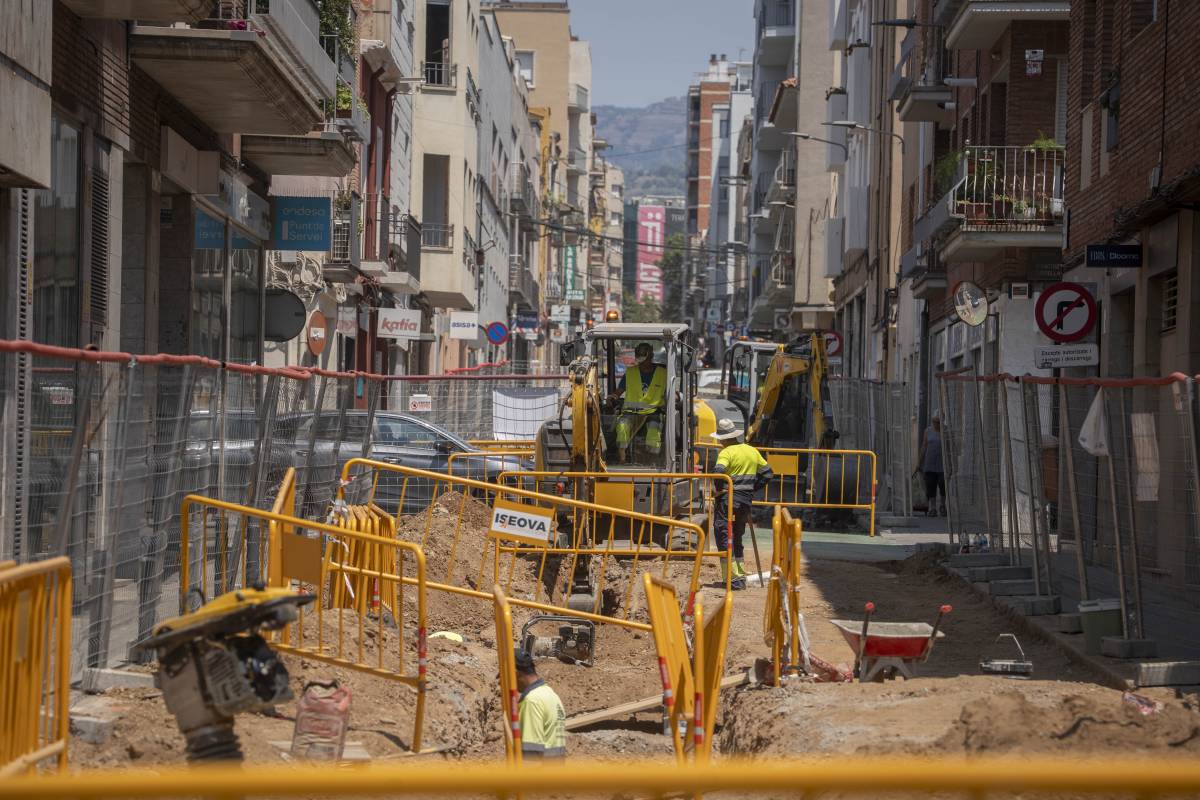 Obres del carrer d`Arquimedes - Nebridi Aróztegui Obres del carrer d`Arquimedes