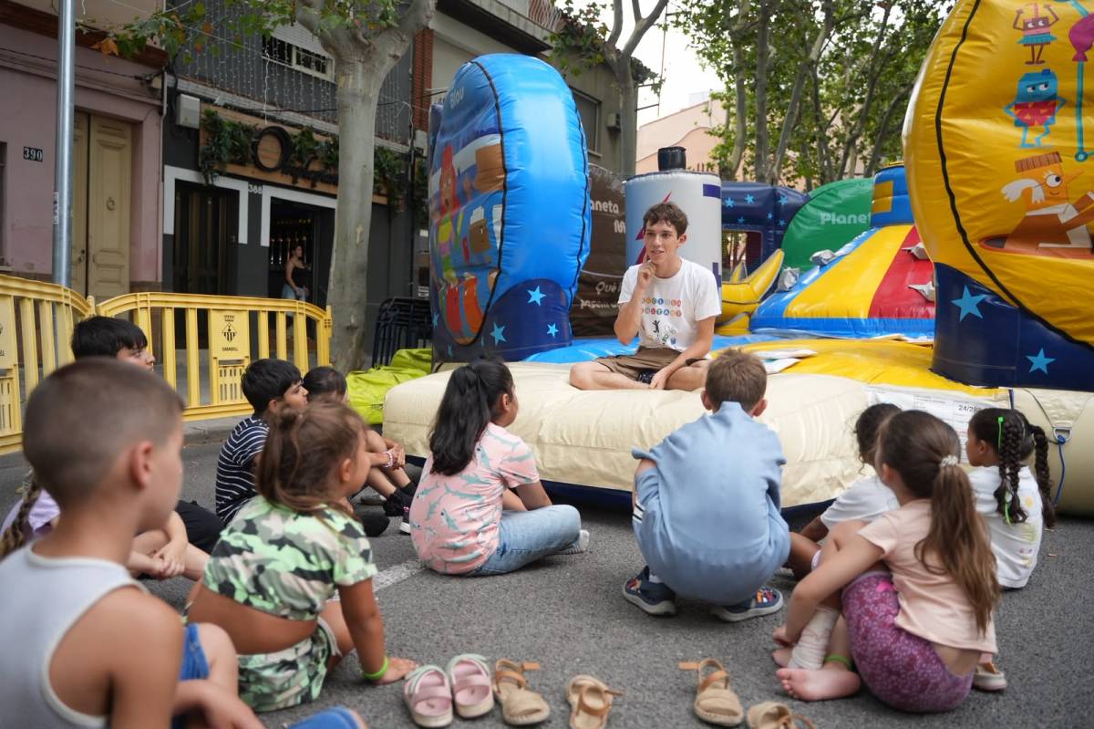 Els inflables infantils de la festa de la Creu de Barberà - DAVID CHAO
