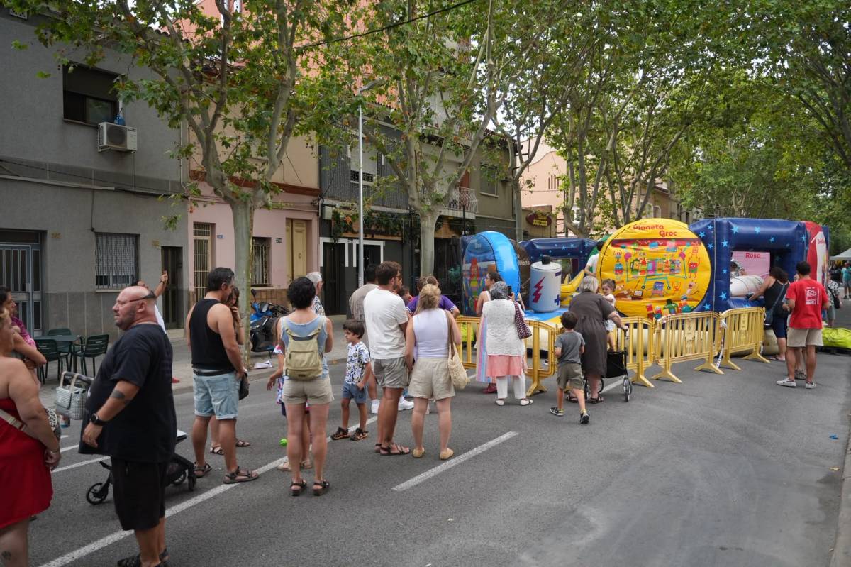 Els inflables infantils de la festa de la Creu de Barberà - DAVID CHAO