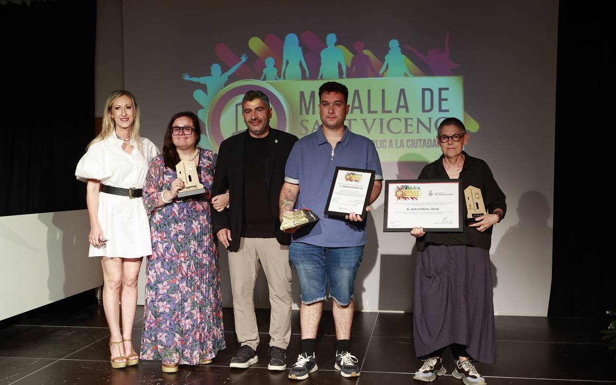 Sant Vicenç homenatja Jordi Viladoms i Pere Guiu amb la Medalla de la Vila a títol pòstum
