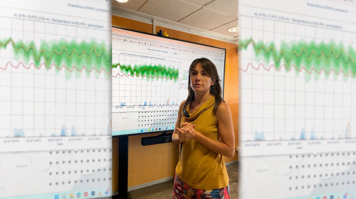 Carme Farnell, tècnica de predicció del Meteocat: «Dimecres es podran superar els 40 graus en llocs poc habituals»