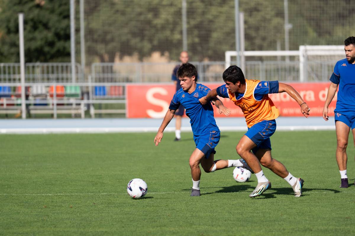 Primer entrenament del CES amb els jugadors de l'ascens a Sant Oleguer - 