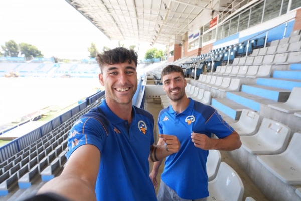 El CE Sabadell presenta Miki Codina i Alain Ribeiro: 