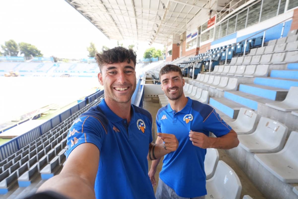 El CE Sabadell presenta Miki Codina i Alain Ribeiro: 