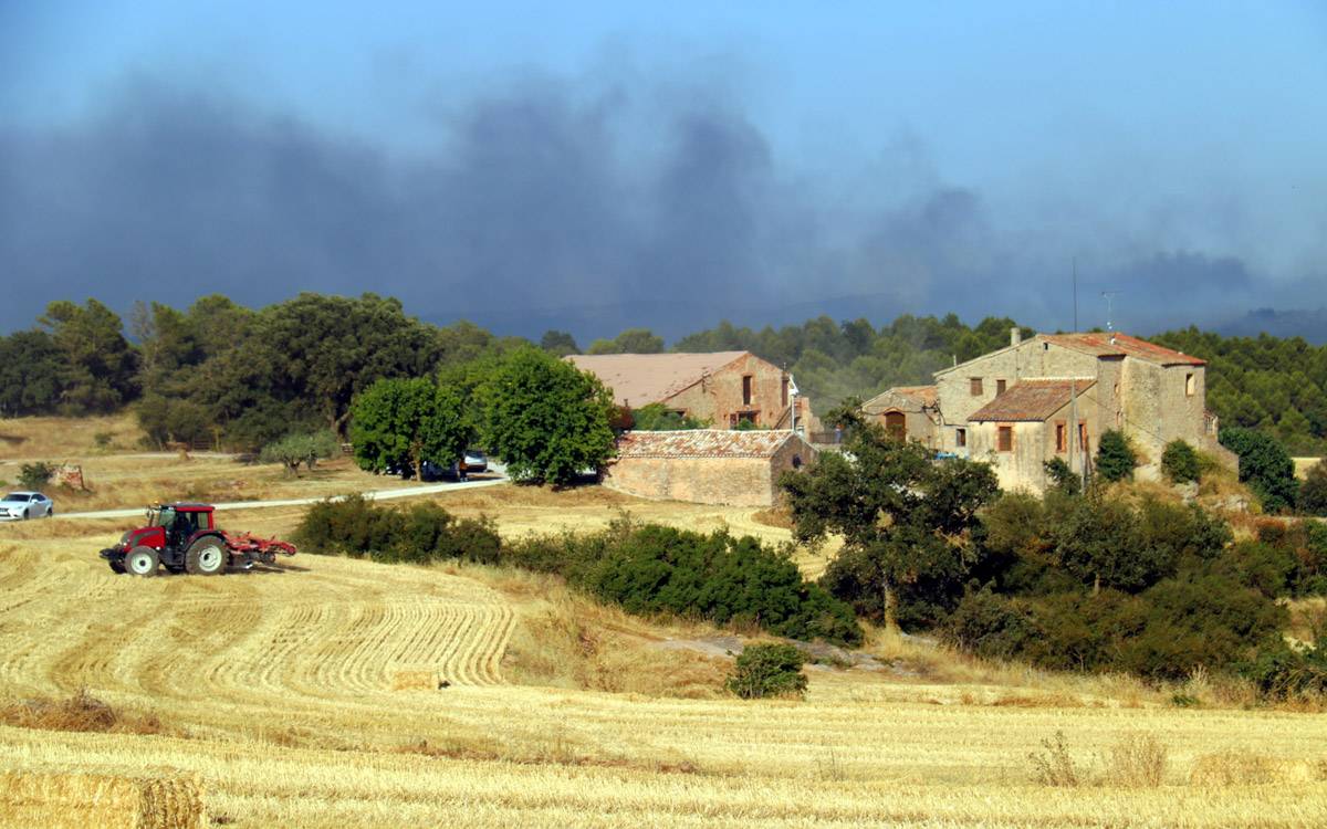 L'incendi de Rubió s'ha iniciat a Castellfollit de Boix, segons els Agents Rurals