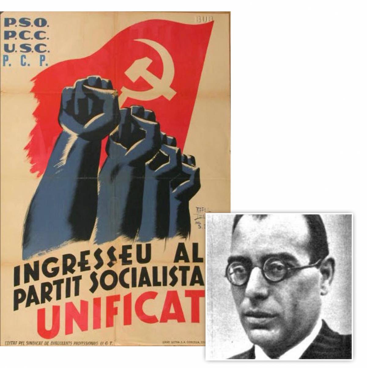 Joan Comorera, artífex de la fusió dels quatre grups al PSUC, el juliol de 1936 - Nació Joan Comorera, artífex de la fusió dels quatre grups al PSUC, el juliol de 1936