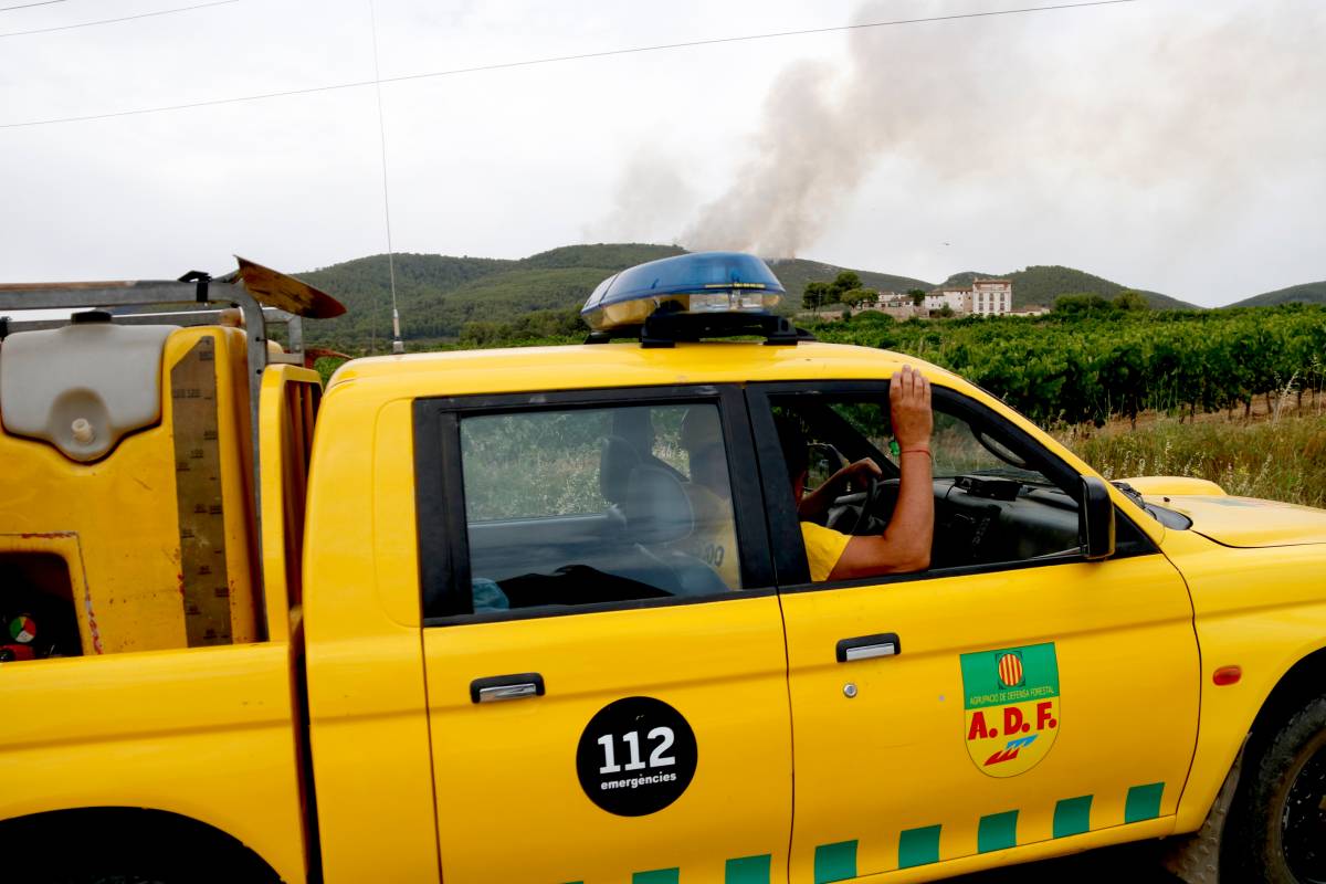 Nou incendi a l'Alt Camp en el pic de l'onada de calor a Catalunya