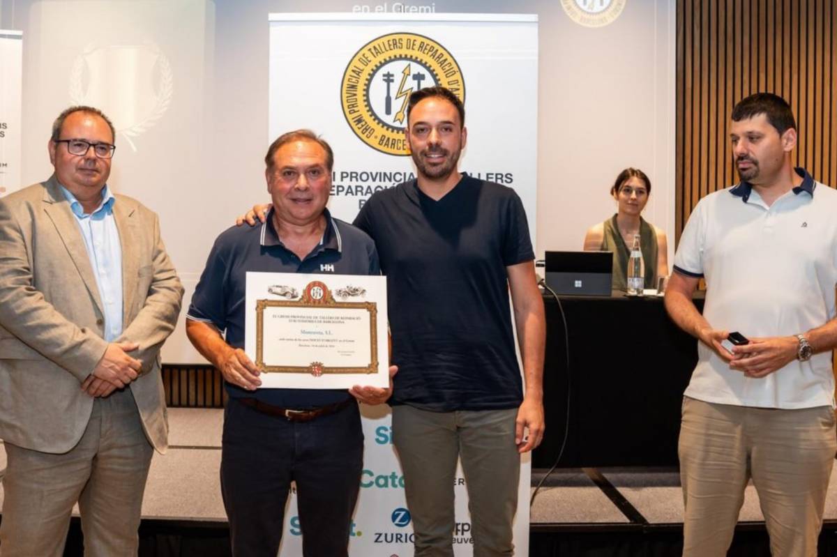 El Gremi de Tallers de Barcelona distingeix la trajectòria del taller de Solsona Montraveta SL