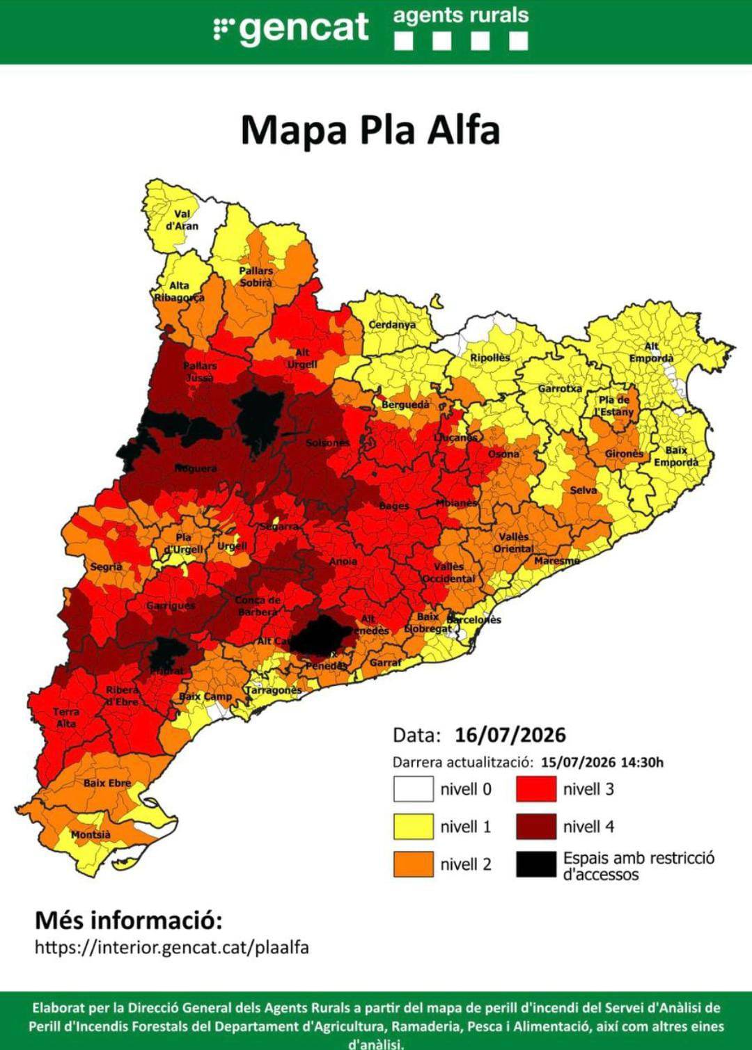 Mapa ALFA actualitzat a tot el territori - Mapa ALFA actualitzat a tot el territori
