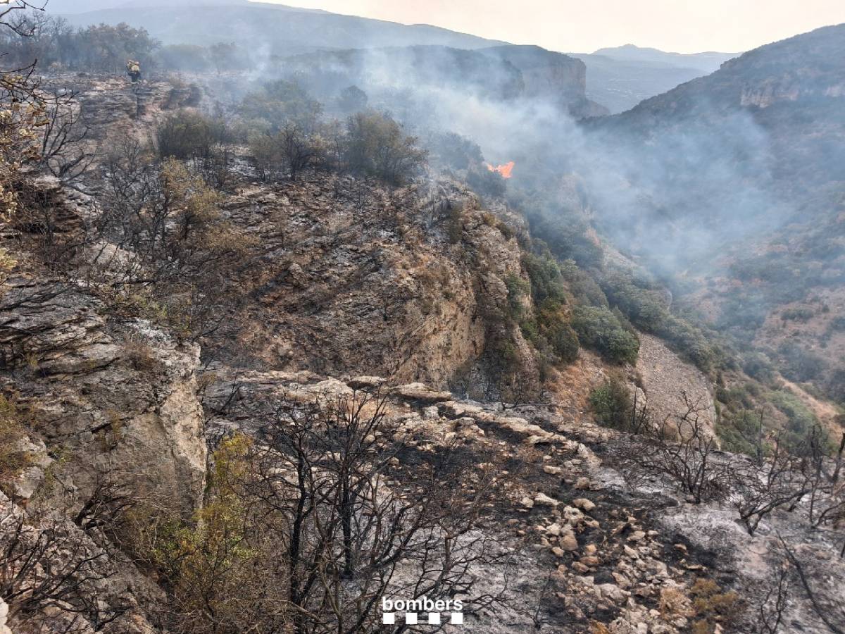 Llamps provoquen focs a zones aïllades del Solsonès i l'Alt Urgell