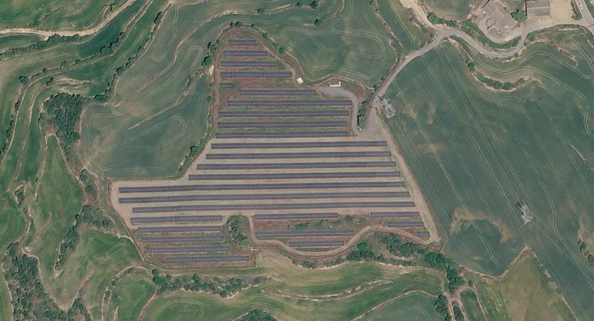 El parc solar de la Baronia de Rialb - Cedida per L'Energètica