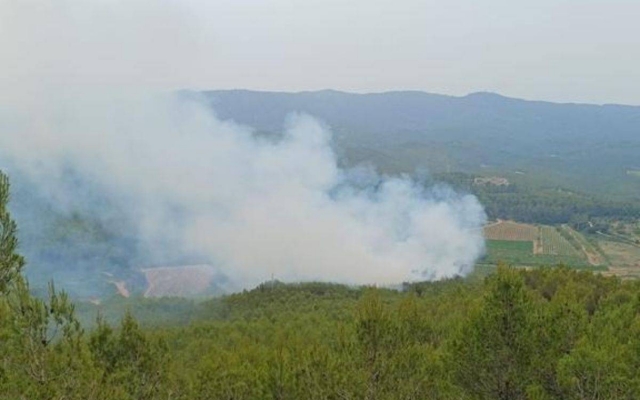 Els Bombers donen per controlat el nou incendi d'Aiguamúrcia