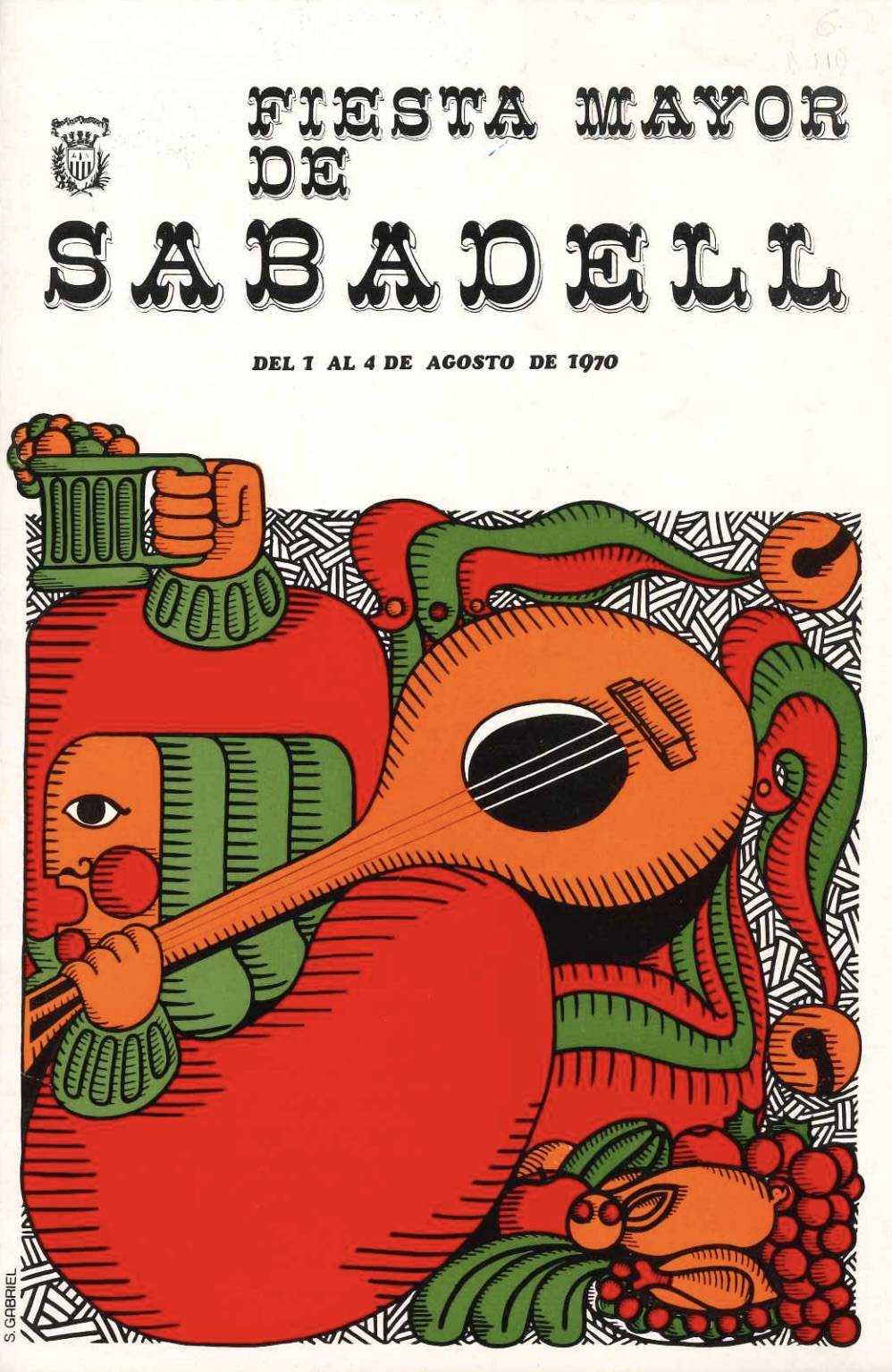 Cartell de la Festa Major de Sabadell del 1970 - Cartell de la Festa Major de Sabadell del 1970