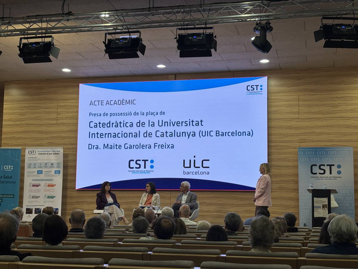 La doctora del CST Maite Garolera, nova catedràtica de Psicologia de la UIC: 