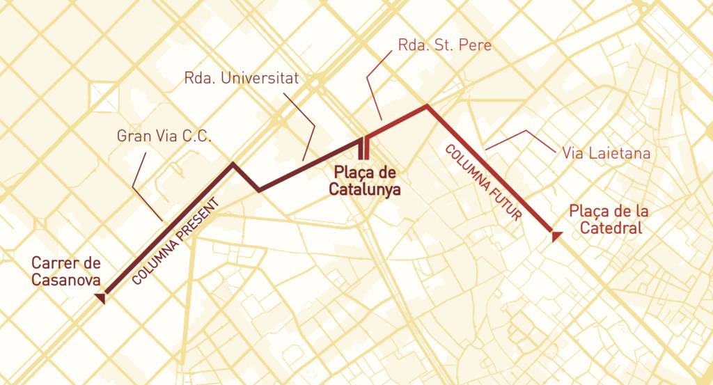 Mapa de la manifestació a Barcelona - ANC Mapa de la manifestació a Barcelona