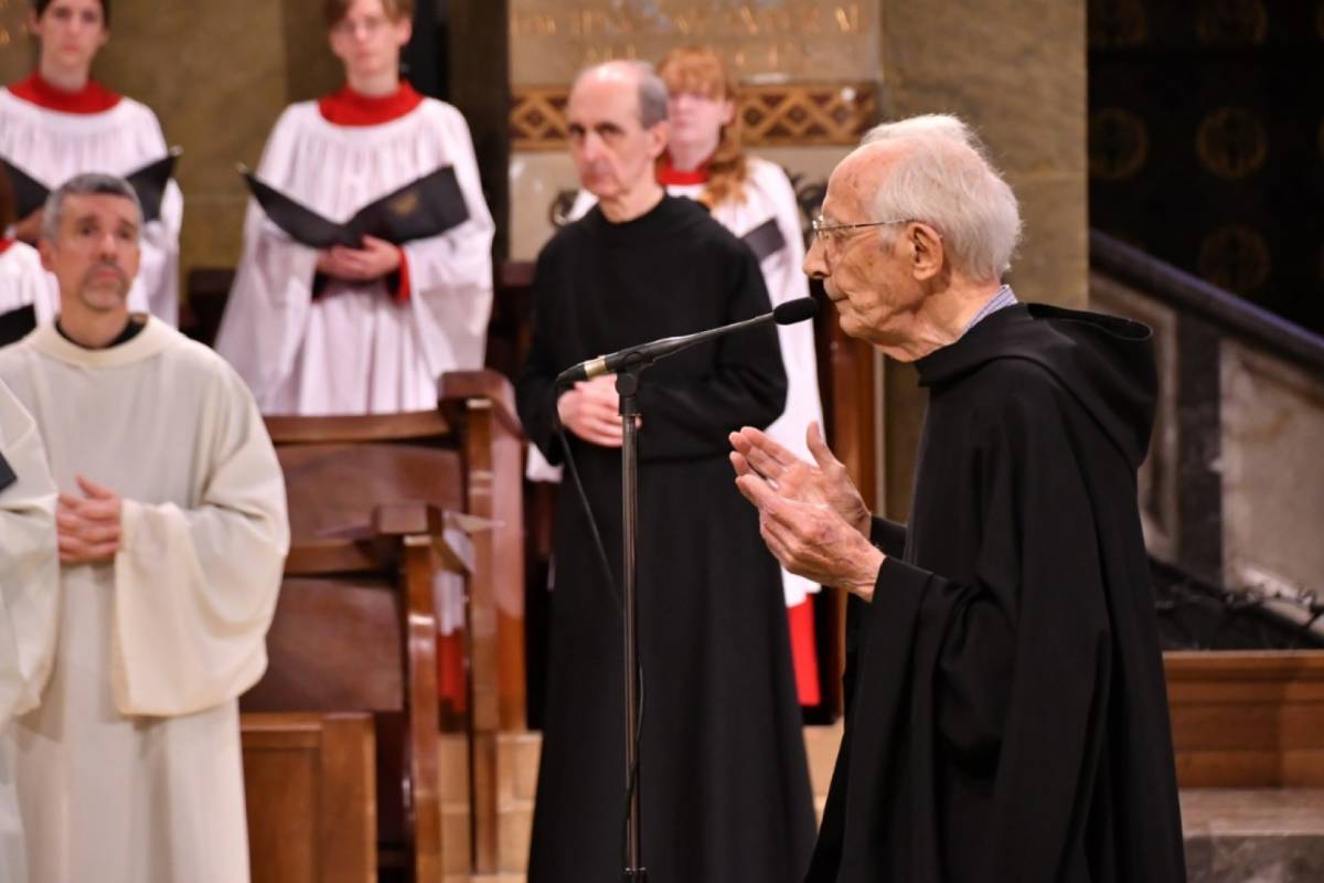 Un frare del Santuari del Miracle ha celebrat els 75 anys de la seva professió monàstica