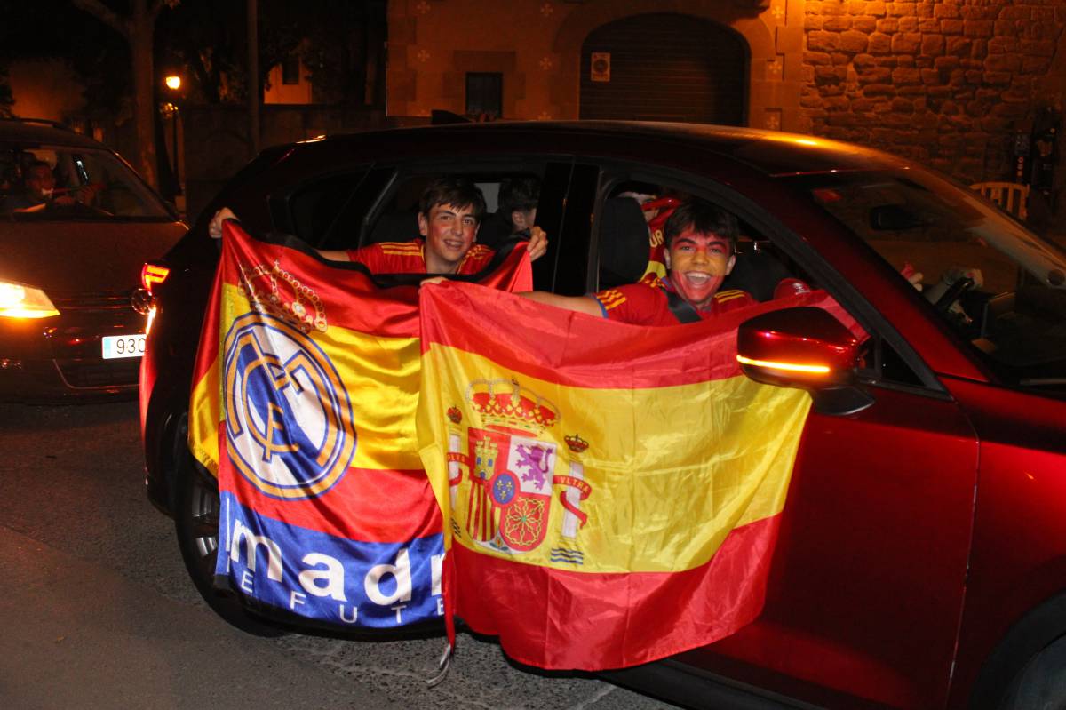 La celebració de «La Roja» colapsa Solsona
