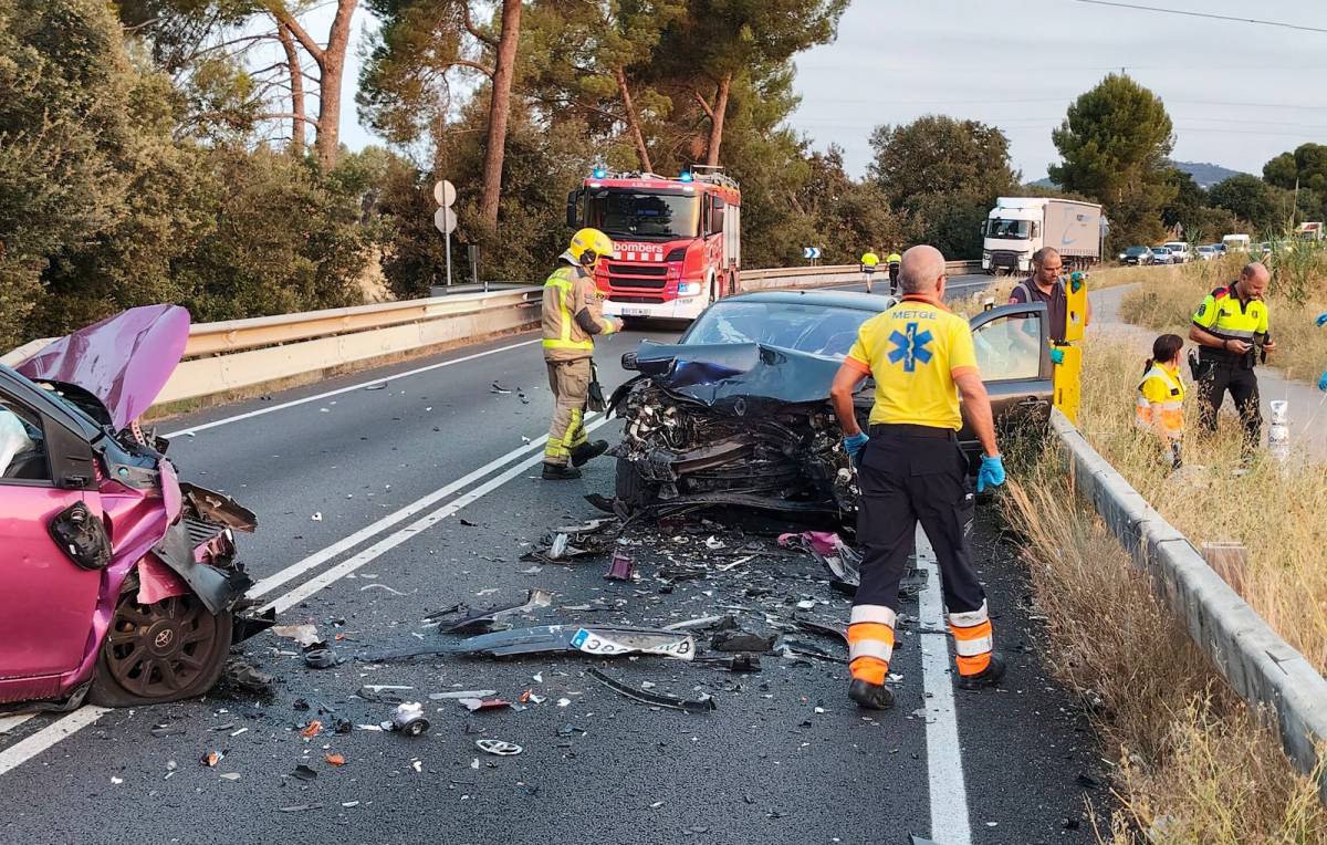 L`accident, a la carretera de Matadepera - JAC L`accident, a la carretera de Matadepera