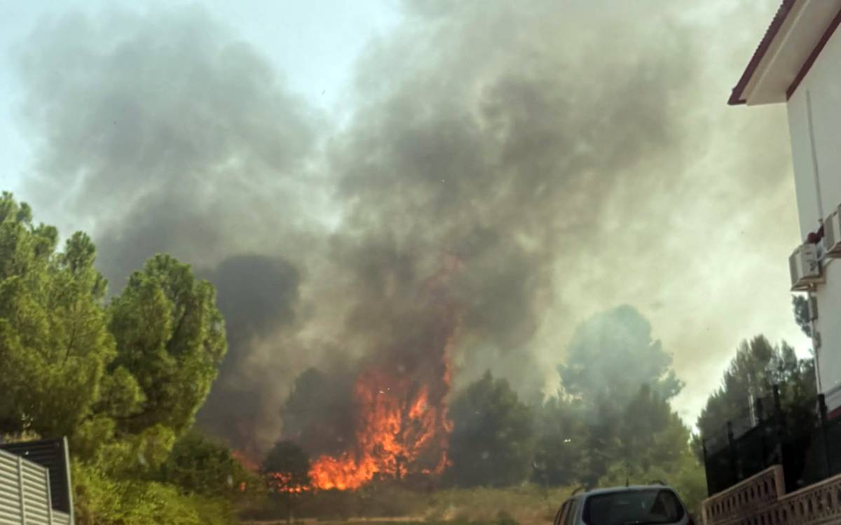 L'ADF rescata el conductor d'una retroexcavadora envoltada per un incendi a Artés