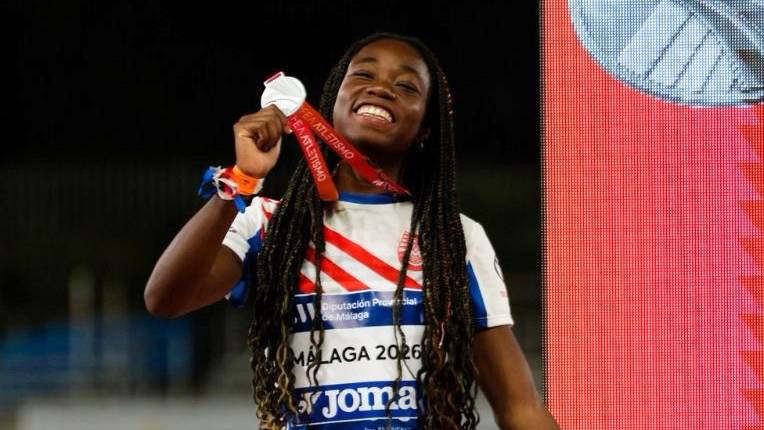 Ericka Maseras, subcampiona d'Espanya dels 100 metres llisos a Màlaga