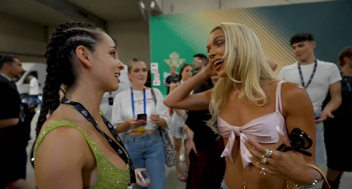 Bad Gyal i Clers sorprenen tothom parlant català al backstage de «La Velada del Año» d'Ibai