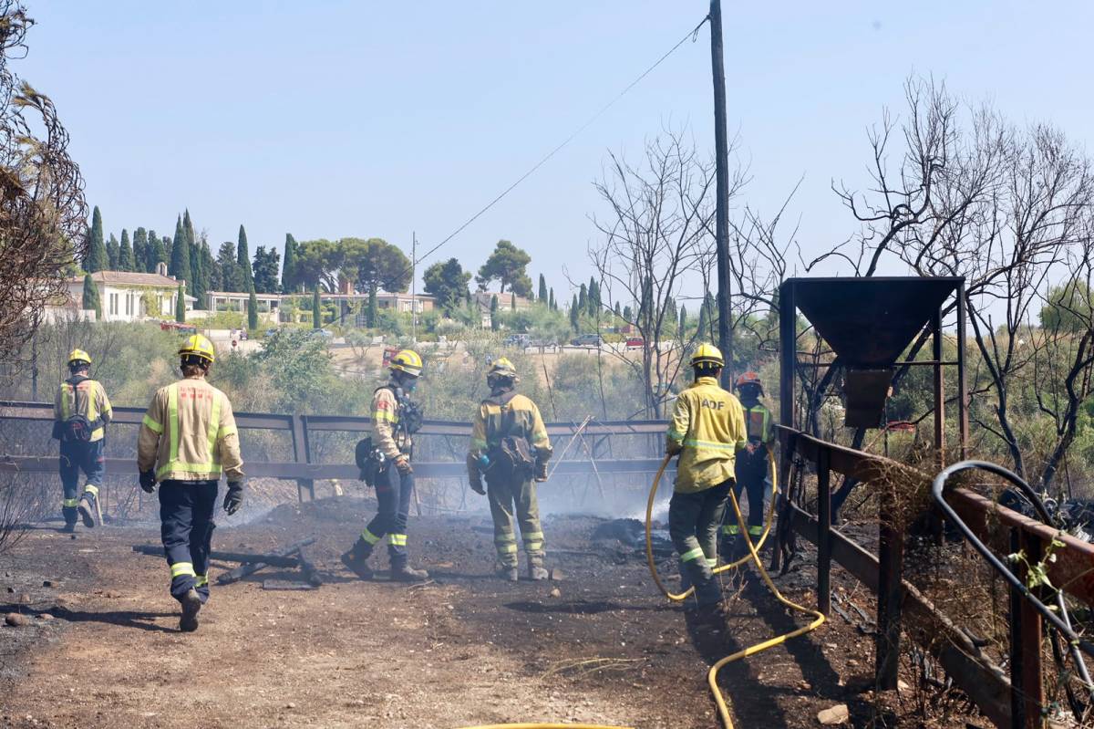 Incendi forestal al Raval d`Amàlia de Sabadell - Juanma Peláez Incendi forestal al Raval d`Amàlia de Sabadell