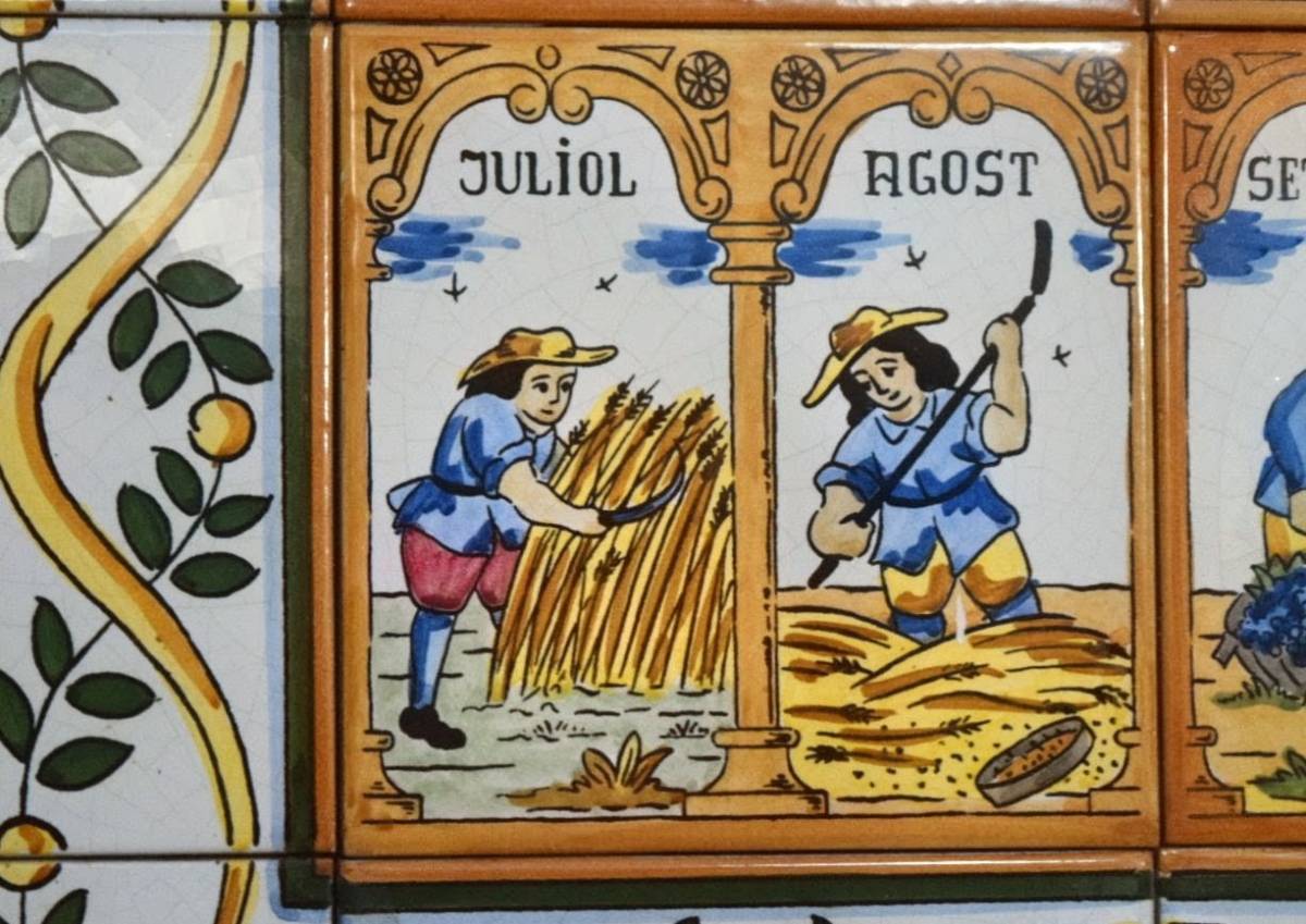 El segar i el batre, les eternes feines d'estiu - Àlvar Llobet