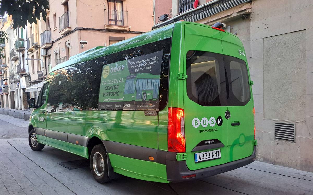 El bus del Centre Històric de Manresa es consolida ràpid amb més de 80 viatgers diaris